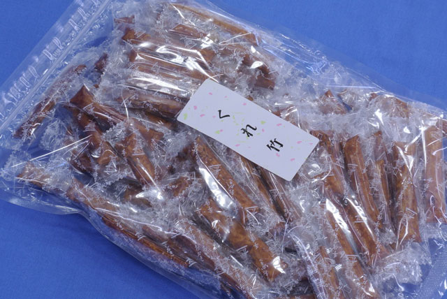 くれ竹300ｇパック外形