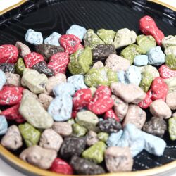 月の小石チョコAプレートディスプレイ